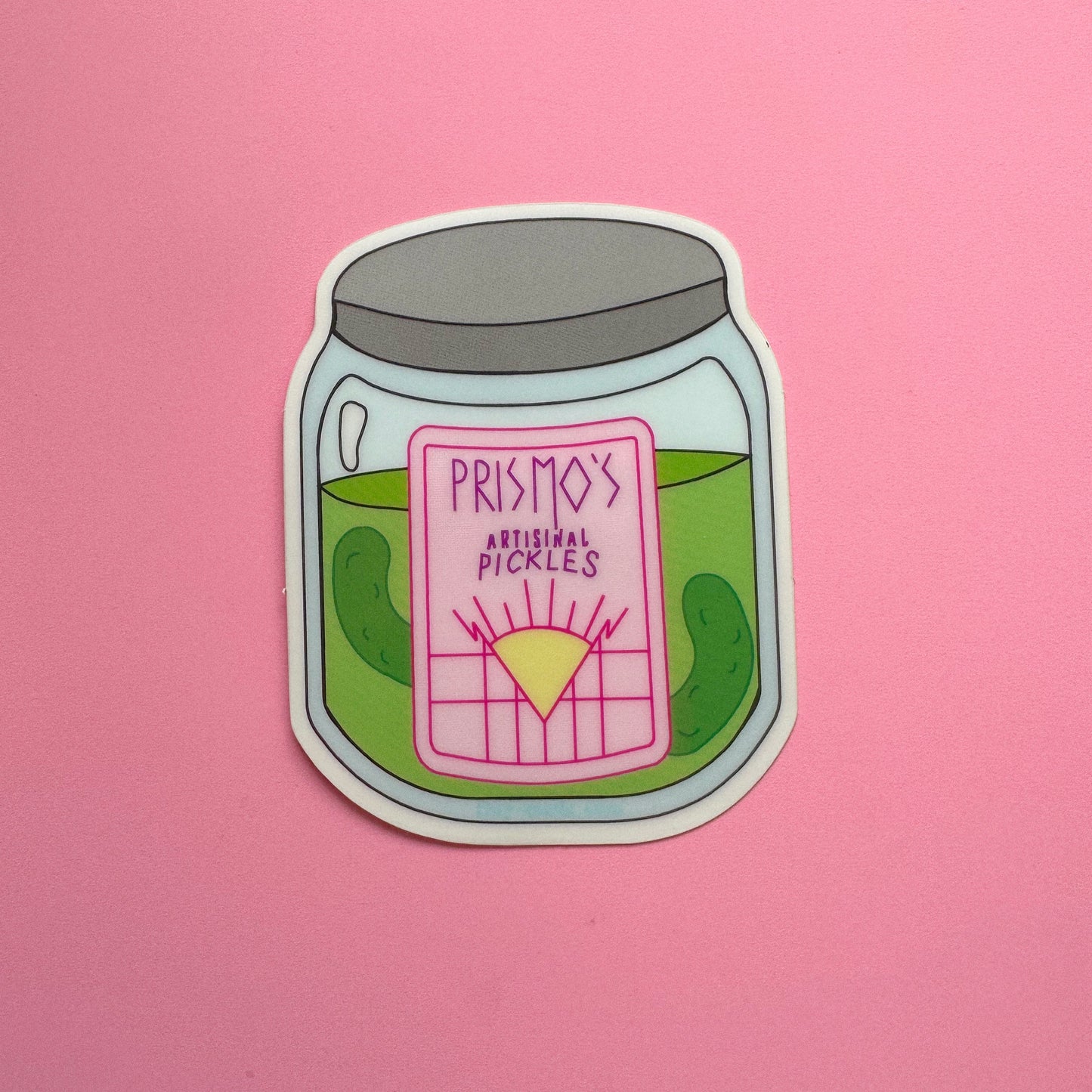 Prismo's Pickles *Sticker* (glow in the dark)