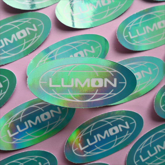 Lumon Teal holographic *sticker*